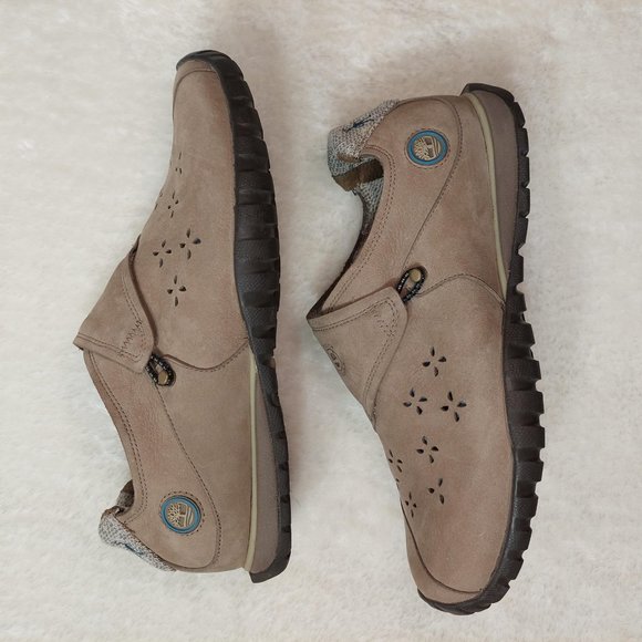 Timberland Smartwool Power Lounger Leather Loafer Tan - Women Size 9M - Picture 4 of 7